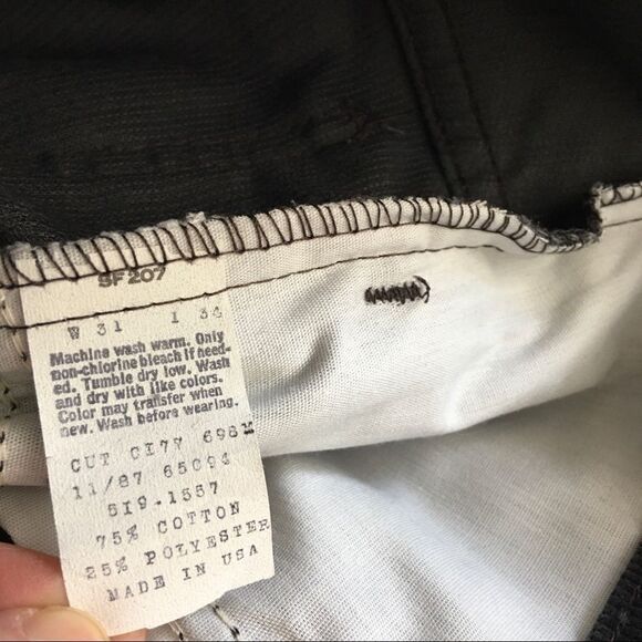 VINTAGE Levi’s 519 Gray Corduroy Pants | 31 x 34 - Picture 4 of 6